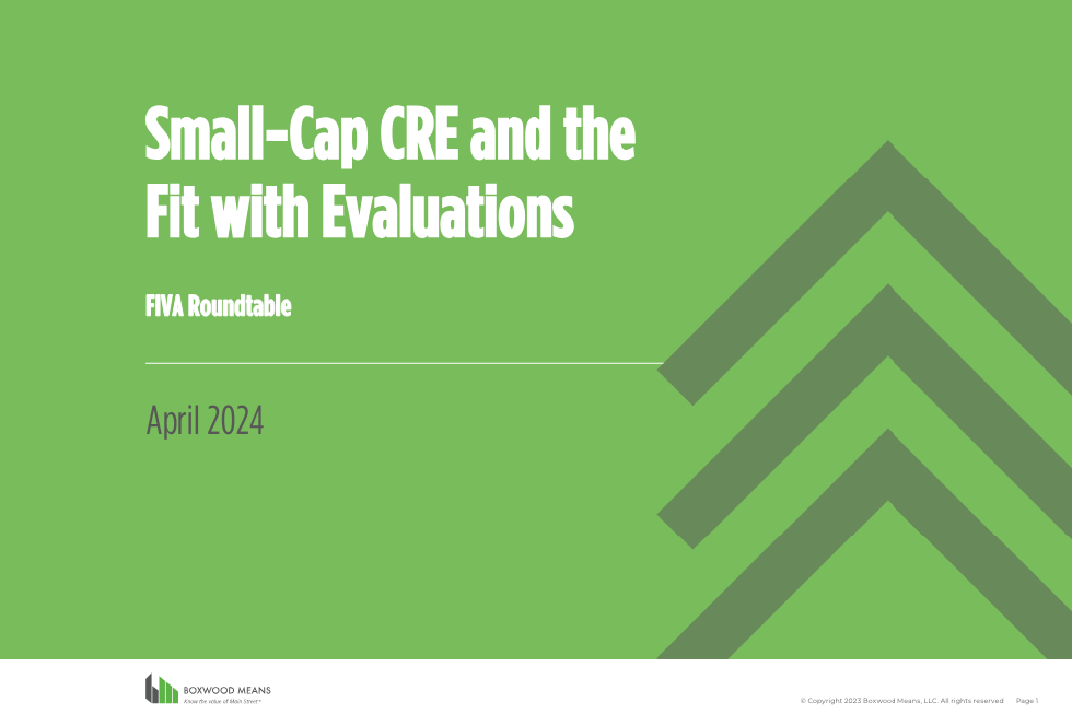 Small-Cap CRE and the Fit with Evaluations