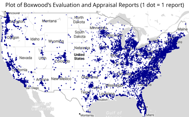 plot of Boxwoods Evaluation and Appraisal Reports