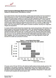 Small Commercial Mortgage Market Shows Signs of Life